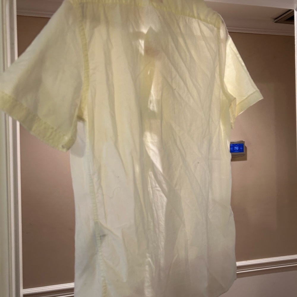 Light Yellow Short Sleeve Shirt